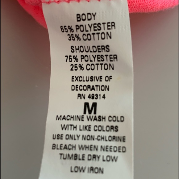 NANTUCKET TEE SHIRT - NWT-Medium- Hot pink - Picture 5 of 5